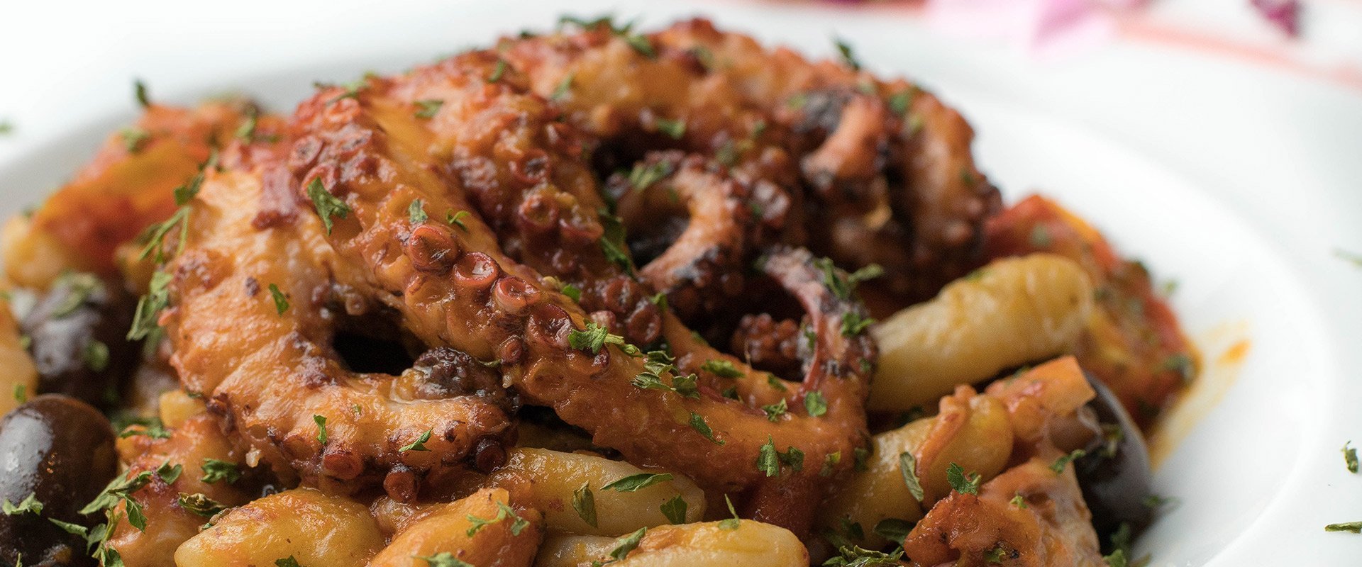 Octopus in Tomato Sauce with Pasta