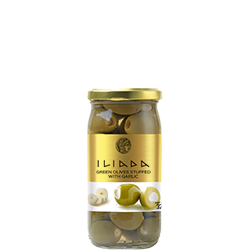 ILIADA Green Olives Stuffed with Garlic